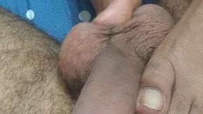 Amateur neighbor gives hand job to lucky guy