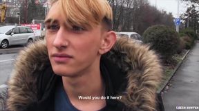 CZECH HUNTER 507 - Blonde Emo Twink Fucks Total Stranger