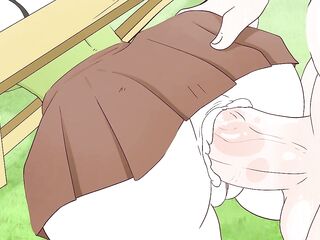 Alex got stuck in the fence on purpose and Steve drilled her! anime (porn comics sex )4K 2026