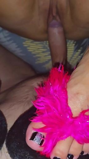 Stepmom in Flip-flops Pleases Her Stepson