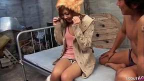 Cute Japanese Teen bring to multiple intense Orgasm before Creampie Sex