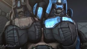 No Staring! (halo: Reach Kat Anal Sfm Animation)