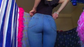 Jeans Fetish Condom Sissy CEI (mkv)