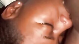 African Hottie Eats Vagina For The First Time