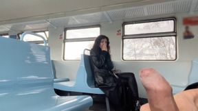 Public Dick Flashing On Train - Stranger Girl Was Shocked When Saw My Hard Cock With Katty West