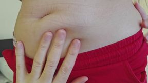 I Asked Uncle to Massage my Big Belly Blowjob Elastic Marks Muffin Top