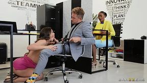 New MILF worker Cherie Deville seduces Asteria Diamond all colleagues in her office