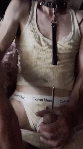 Sissy Using Sounding Rods