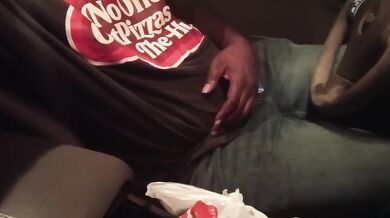 Driving Highway Meet Up Ebony Mature BBC PoV Public Traveling