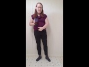 Preview: Jessabelle Cox - Purple Sweater Pee