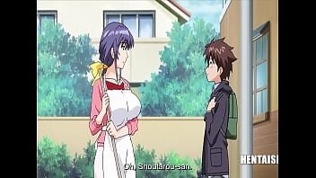 Asian MILF seduces young tenant in anime fuck fest