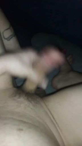 Transwoman, Playing with Her Feet and Cock