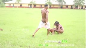 She couldn'_t withstand my hardcore fuck in the field she had to get up and run for her life.