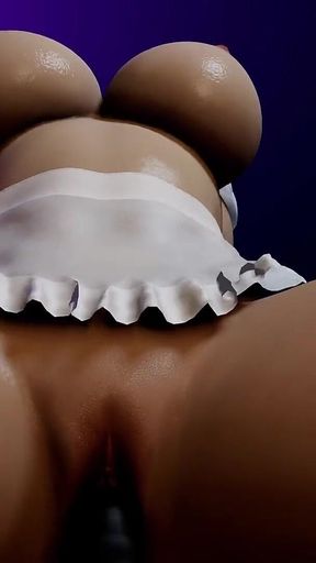 3D Huge Boobs Slut Korean Whore Got Fucked by Dildo