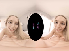 Blonde teen Kiara Knight hot POV blowjob and fucking on cam