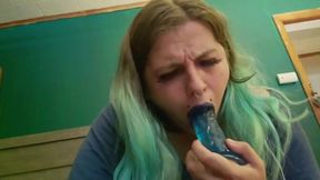 Truth or Dare leads to a wild and sloppy blow job session