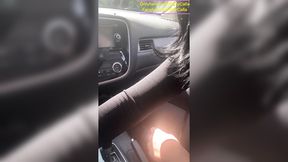 Coworker's Hot Secretary Sucks Cock in His Car at Work