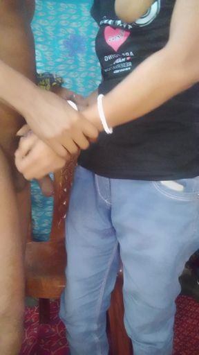 Boss picking up the employee messing with the call