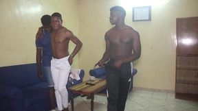 my wife-in-law gets fucked very hot by her two twin neighbors in yaounde at mboa. two big cocks in double penetration in her little ass with lots of cum. live exclusively on xvideos red