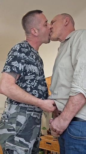Kissing with Igor. Handjob Wank
