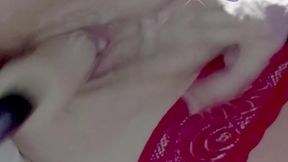 Very Wet Pussy Close-up, Vibrator on Clit, Fuck Pussy Sex Machine