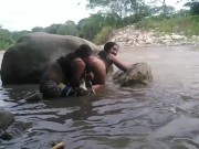 nos fuimos a coger en el rio parte 1