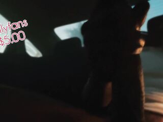 Sexting in the car! Trying not to get caught (OnlyFans CesarBelifonteUncut)