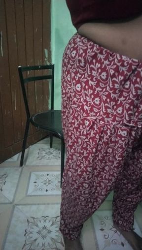 Three Aunty Hot Dress Wearing in My Bedroom