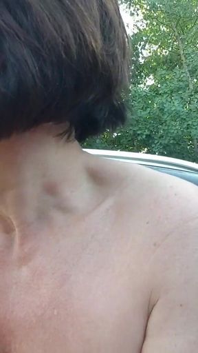 Nude Run with Squirt in Cornfield