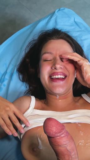 My stepsister doesn't like when I jerk off. She loves when I fuck her.   Clip 2