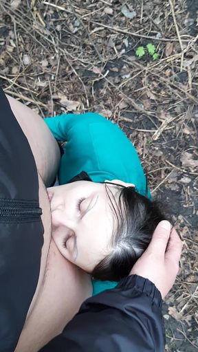 In the Cold Forest Her Tongue Warms My Pussy with Shaking Orgasm - Lesbian-candys