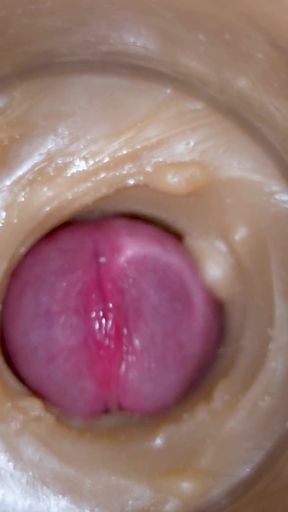 Huge ejaculatory dose of sperm in pussy ASMR   Clip 1