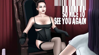 Vampire dominatrix commands submission with her heels and whip in a dark ritual of power