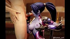Hot Widow Rides Cock&#x1F32D; Like a Porn Star, Orgasming Like a Fucker in This Unreal Overwatch SFM
