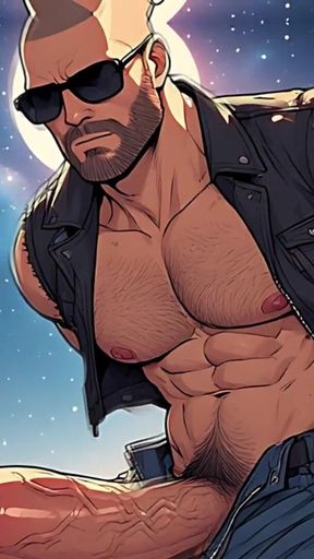 Hot Biker Men Cocks Out (ai)