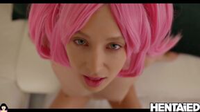 HENTAIED - Charming loves to fuck & squirt intensively by Talia Mint