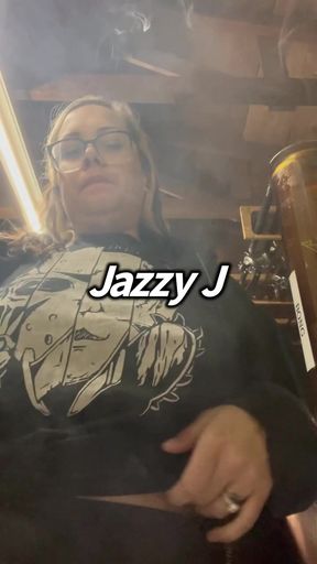 BBW step mom MILF wake and bake 420 smoking fetish bong hits with tits out