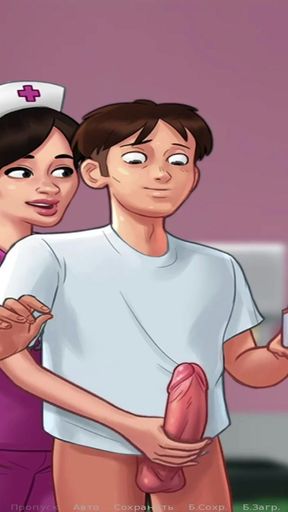 Emotional moment from &quot;SummertimeSaga - Nurse plays with cock then takes it in her&quot;