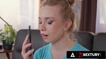 Renato's Anal Delight with Blonde Babe Alice Klay