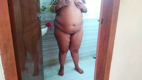Indian Ayesha Bhabhi gets Hot &amp; takes off her pants &amp; sex with water pipe in Bathroom, Then Devar fucked her Rough in toilet