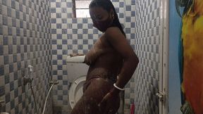 Hot desi bhabi bathroom