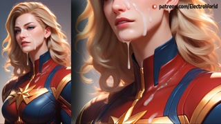 Captain Marvel lost her anal virginity