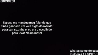 Fui buscar Casada putinha no portão de casa ela chupando pica grossa até motel manda