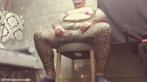 PVC encased brat puts her boring slave down...