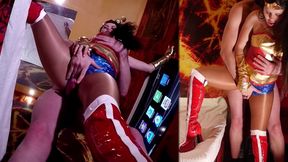 Cassie Fire in wonder fuck with tan pantyhose