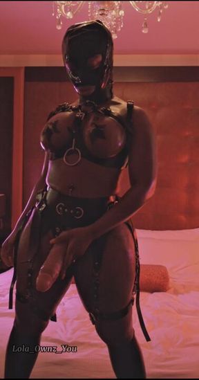 Mistress twerking with her strap on