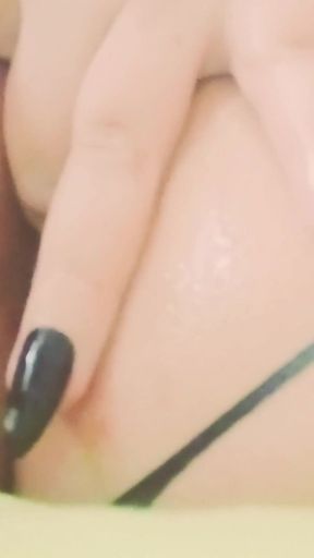 My Horny Wife Oiling Her Ass in the Gym Locker Room.