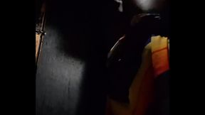 Slim Twink Takes Huge Hairless Black Cock Raw in Gloryhole Booth