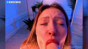 An Israeli blonde will test all your fetishes while pushing a dildo into her tight pussy - Autumn Tears