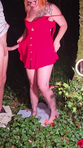 Red Riding Hood Takes the Big Bad Wolf in All the Holes on a Tree